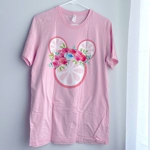 Pink Mickey Mouse Flower and Garden shirt